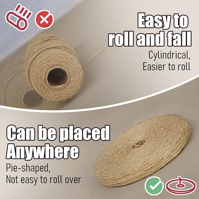 PerkHomy 800 Feet (2Pcs * 400Feet) Garden Twine Strong Natural Jute Long Brown Twine for Gardening Tomato Climbing Plant Tie Floristry Crafts Gift Wrapping Packing Decor