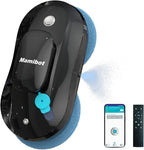 Mamibot Window Cleaner Robot,Automatic Water Spray Window Washing Machine with Intelligent Path Planning,Anti-Falling Edge Detection,APP and Remote Control,for Glass,Tiles,Bathroom Cleaning(Black)