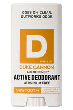 Duke Cannon Aluminum-Free Deodorant for Men - Air Defense, 3 oz – Long-Lasting, Clear Glide, Skin-Soothing Formula, Alpine + Cedarwood (Sawtooth)