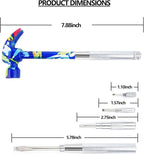 6-in-1 Multifunctional Flower Hammer with Screwdriver Tool Set, Anti-Corrosion and Anti-Rust with Slotted and Nut Driver Garden Tools Nail Puller & Claw Mac, Thanksgiving Christmas Gift(blue)