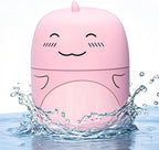 Cute Dinosaur-Shaped Toilet Bowl Cleaner Bottle, Bathroom Toilet Tank Cleaner with Peach Scent,One bottle lasts for 90 days (1, red)