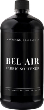 Mavwicks Fragrances - Luxury Scented Liquid Fabric Softener (Bel-Aire) 32 Oz – Crafted with Clean Ingredients – Reduces Static, and Softens Clothes – Safe for All Fabrics and Skin