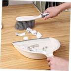 VOSAREA 1Set Mini Hand Broom and Dustpan Set Compact Household Cleaning Accessory for Home Office and Study Miniature Brush with Fine Workmanship for Easy Storage and Portability
