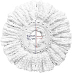6 Pack Spin Mop Replacement Heads Compatible with Hurricane, Mopnado, Casabella and Other Standard Size Spin Mop, Easy to Clean and Durable Microfiber Spin Mop Refills, Mops Head for Floor Cleaning