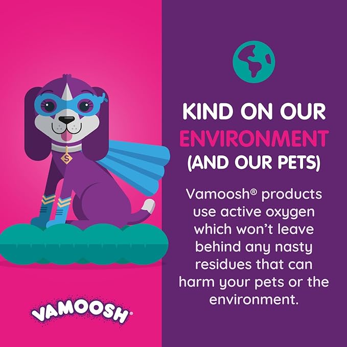 Vamoosh Pet Hair Dissolver- Pet Hair Remover for Washing Machines, 6x100g (2 Boxes), Removes Odor Dissolves Dog, Cat, Animal Fur, Cleans Pet Bedding in Washing Machine, Easy to Use, Up to 6 Washes