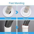 TIANKRYYDS 5-Pack White Seal Putty Waterproof Duct Seal Repair Sealing Clay, Quick Mending Mud for Drain Connection,Air Conditioning Hole, Wall Hole