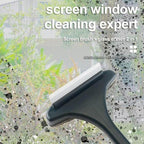 Generic 1 PC Window Cleaning Squeegee Brush Extendable Mesh Screen Cleaner Auto Car Window Duster Detachable Window Scraper for Kitchen, White