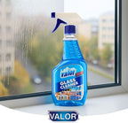 Valor Glass Cleaner Trigger Sprayer – Streak-Free Shine for Glass & Mirrors, 32 fl oz (32 Fl Oz (Pack of 6))