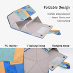 Kenpal Sunglasses Storage Organizer Holder Foldable Travel Case with 5 Slot Compartments for Multiple Glasses