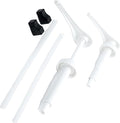 Gallon Pump Dispenser (Pack of 2). Extra Long Spout. Leak Proof. 10ml (2 Teaspoons) per Stroke. FDA Compliant. BPA Free. Product of Bayside Traders®
