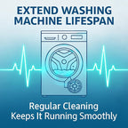 Washing Machine Cleaner Tablets, Septic Safe Descaler for Removing Pet Hair, Odors & Residue, For Pet Owners, HE Front Load & Top Load Washers, 24 Pack (1 Year Supply)