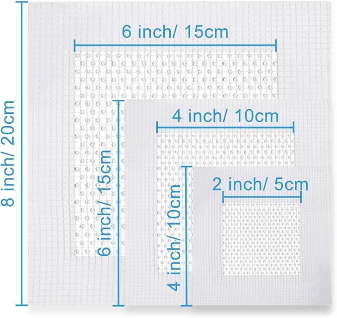 Dry Wall Patch Kits, 10 PCS Self-Adhesive Drywall Repair Kit of 2/4/6 Inch, Sturdy & Easy to Use for Wall Repair