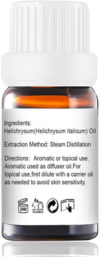 Helichrysum Essential Oil, 100% Pure Helichrysum Oil for Skin, Bruising, Body, Spray & DIY- 10ml