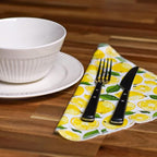 The Useless Brand Reusable Paper Towels Roll | Washable Cotton Flannel Sheets w/Cardboard Roll | Fits on Most Holders (Lemons, 12 Towels)