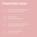 ATTITUDE Baby Laundry Detergent, EWG Verified, Plant and Mineral-Based Formula, HE Compatible, Vegan Household Products, Unscented, 35 Loads, 35.5 Fl Oz