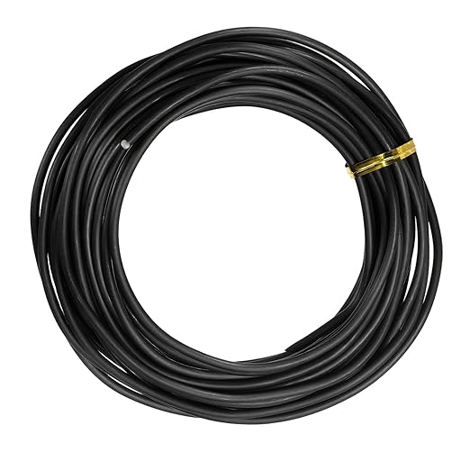 Bonsai Training Wire, 3 mm x 32.8 ft Anodized Aluminum Floral Plant Training Wire Bendable Metal Stems Accessories for Gardening Branch Fixing Crafts (Black)