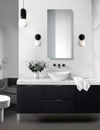 Krugg Medicine Cabinet | Recess or Surface Mount | Blum Hinge 170 Degree Soft Close|(18"x36")