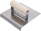 MARSHALLTOWN QLT Stainless Steel Hand Edgers, Wood Handle Material, 152mm Width, 152mm Length, 3mm Radius, 6mm Lip, Made in the USA, CE511S