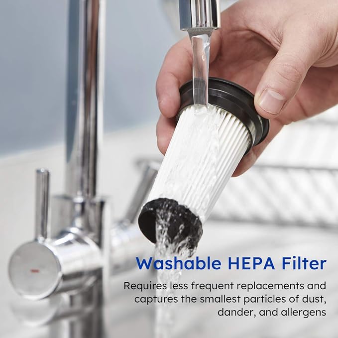 Vacmaster VSD1801 Cordless Handheld & Stick Vacuum Cleaner 2 in 1, Rechargeable Li-ion Battery Powerful Lightweight for Hardwood Floor, Carpet and Pet Hair White