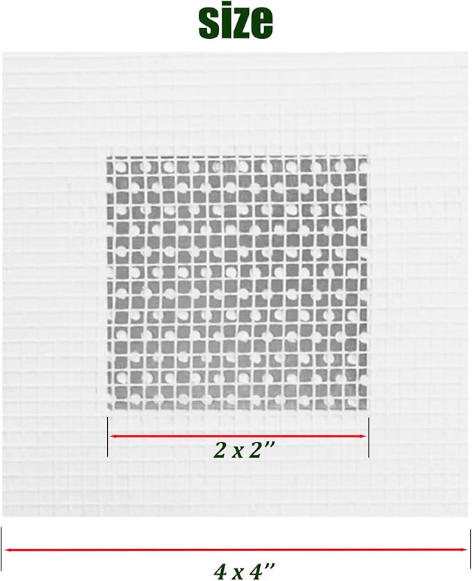 6 Pack 2 inch Wall Patch Repair, Drywall Patch Self-Adhesive Mesh Drywall Repair Patch and Fiberglass Repair Kit,Heavy Duty Dry Wall Hole Repair Patch for Drywall Plasterboard(2 x 2'')