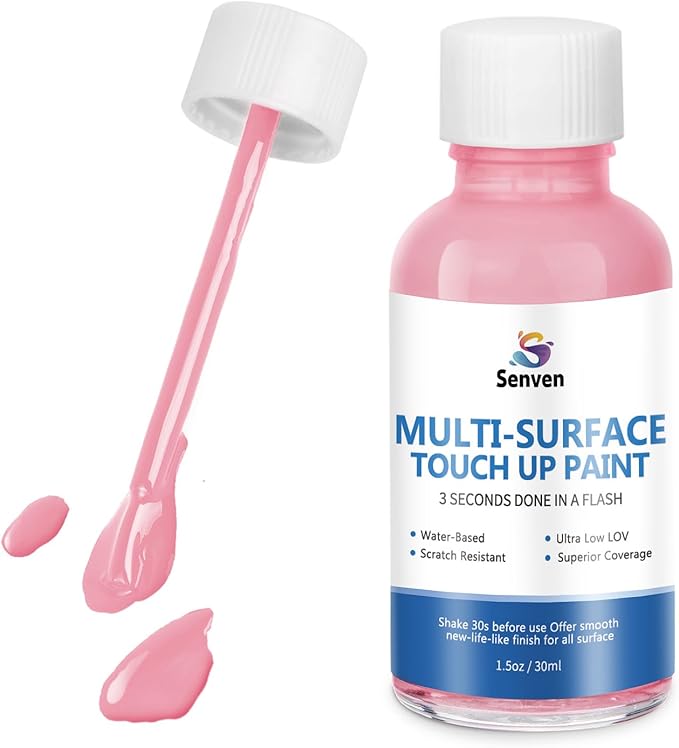 Appliance Paint Appliance Touch Up Paint High-Gloss Pink Surface Touch Up Paint Pen Scratch Repair for Appliances Refrigerator Metal Surfaces Dishwasher Dryer Microwave Washers