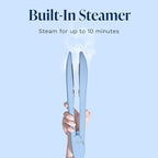 Nori Press Travel Steam Iron - Handheld Iron With Optional Steam Feature - No Ironing Board Required - Easy to Use w/ 6 Fabric Settings - Removes Wrinkles - User Manual Included -Blue