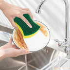 24 Pack Kitchen Cleaning Sponges Heavy Duty Scrub Sponges for Grease & Stains, High-Density Durable Dishwashing Scrubber Pads, Non-Scratch Sponge for Dishes/Countertops/Utensils
