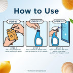 Glass Cleaner Refill Tablets | Plant-Based Streak-Free Window & Mirror Cleaner | Non-Toxic & Eco-Friendly Cleaning Solution | Plastic-Free Packaging | Ocean Mist - Pack of 1