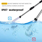 Electric Spin Scrubber Cordless - 8 Brush Heads, 5-Speed Settings, Adjustable Extension Handle for Bathroom, Kitchen, Tile, Bathtub & Floor Cleaning