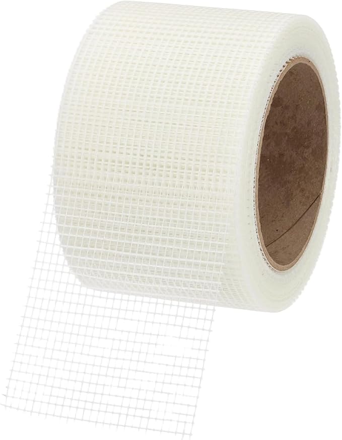 PATIKIL Drywall Repair Mesh Tape, 3 inch x 82 ft Fiberglass Repair Patch Self-Adhesive Dry Wall Joint Tape 9 Mesh Wall Hole Crack and Seam Patch, White