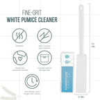 Powerstone Pumice Stone Toilet Bowl Cleaner with Extra Long Handle - 1 Pack | 3'' Longer Handle | Remove Hard Water Stains, Rings & Limescale from Toilets, Bathtubs, Sinks, Pools, BBQ