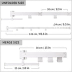 Wall Mounted Clothes Drying Rack,Drying Rack Clothing Wall Mount with Foldable Features(Tri-Fold),Space Saver,Wall Mounted Drying Rack for Laundry Balcony Bathroom (White)