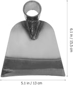 balacoo Hoe Farm Tool - Stainless Steel Gardening Hoe for Digging Weeding and Soil Loosening 6.1X5.11X2.16 Inches Ideal for Gardeners and Outdoor Enthusiasts