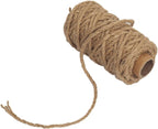 Tenn Well Strong Natural Jute Twine, 4mm Thick 66 Feet Long Jute String Rope Roll for Garden, Arts & Crafts, Home Decor, Packaging