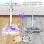 Steam Mop, All-in-One Powerful Handheld Steam Cleaner with 2 Levels Steam Mode, 350ML Tank, 23FT Cord, Quick-Heating Steam Mop Cleaner for Home and Floor Carpet Kitchen Bath Cleaning
