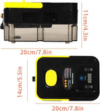 Handheld Pressurized Steam Cleaner， 6-Level Adjustable Handle 20s Heat-Up Big Tank, Portable Steamer for Cleaning Stubborn Dirt Grease Tile Grout Floor Car (Black/Yellow)