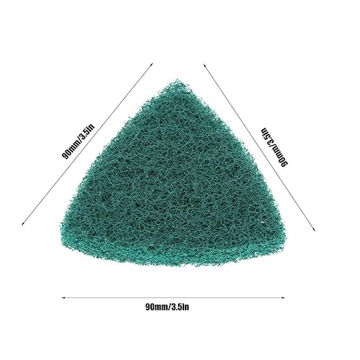 Industrial Scouring Pads 5 Pack Heavy Duty Abrasive Scrubbers for Kitchen Cleaning Non-Scratch Triangular Design Brushed Finish Mat Style