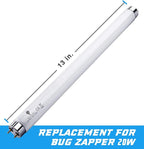 Bluex Bulbs 2 Pack Bug Zapper Replacement Lamp Bulb Light Tube 10W for 20W Electronic Bug Zapper T8 Fluorescent Light Tube Replacement Bulb for Bug Zapper