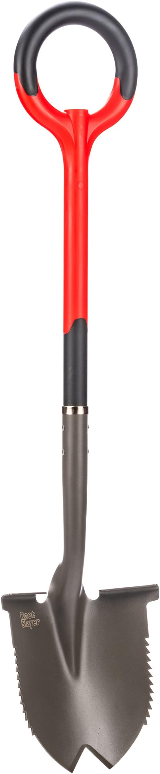 Radius Garden 22211, Root Slayer Round Head Shovel, Red