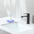 Silicone Bathroom Soap Dishes with Drain Spout-Bathroom and Kitchen Sink Organizer,Sponge Holder,Dish Soap Tray,Perfect for Dispenser,Scrubber,Bottle on Sink or Counter-Light Purple 4.9"×3.2"