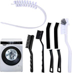Washing Machine Cleaning Brush Kits, Front Load Washer Scrub Cleaner Brushes Accessories with 1Pc Drum Slot Brush & 5Pcs Crevice Cleaning Brushes for Tight Spaces and Washer Rubber Seal