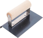 MARSHALLTOWN QLT Blue Steel Hand Edgers, Wood Handle, 152mm Length, 102mm Width, 25mm Radius, 29mm Lip, CE542B