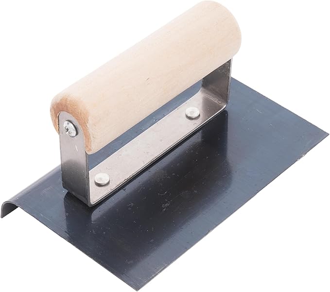 MARSHALLTOWN QLT Blue Steel Hand Edgers, Wood Handle, 152mm Length, 102mm Width, 25mm Radius, 29mm Lip, CE542B