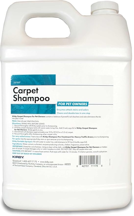 Kirby 237507 Carpet Cleaning Solution – Deep Cleaning Formula for Carpet Machines (130 Fl Oz)