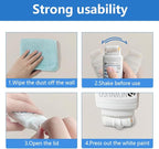 White Paint，White Wall Paint Repair Roller - Portable Coating Tool for Easy Graffiti & Stain Removal | Water-Based Formula (100g, White)