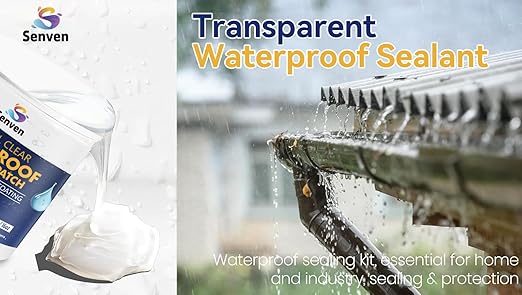 Invisible Waterproof Sealant Transparent Coating 16oz Leak Repair Clear Coating, Waterproof Agent for Indoor, Outdoor Walls, Bathroom, Kitchen, Garden Leak Liquid Sealant