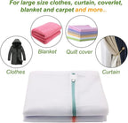 Large Mesh Laundry Bags, 2 Pack 35 in x 27 in Washable Fine Net Washing Machine Bags for Delicates, Blankets, Comforters, Bedding, Clothing, Toys, Pet Items