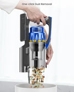 Cordless Vacuum Cleaner, 48KPA 580W 70Mins Cordless Vacuum with Dual Handle, Stick Vacuum with Aroma Tablet, Anti-Tangle Brush, Rechargeable Wireless Vacumm for Carpets/Hard Floors/Pet Hair