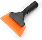 EHDIS Small Squeegee 5 inch Rubber Window Tint Windshield Scraper for Car,Glass, Mirror, Shower, Door,Bathroom Cleaning(Orange)