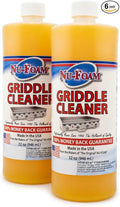 Nu-Foam Griddle Cleaner, Professional Flat Top Cleaning Liquid, 32 oz, for Commercial Griddles (6)